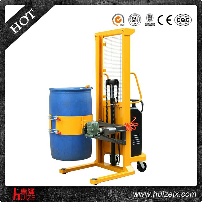 半電動多功能油桶車（單門架，夾塑桶）